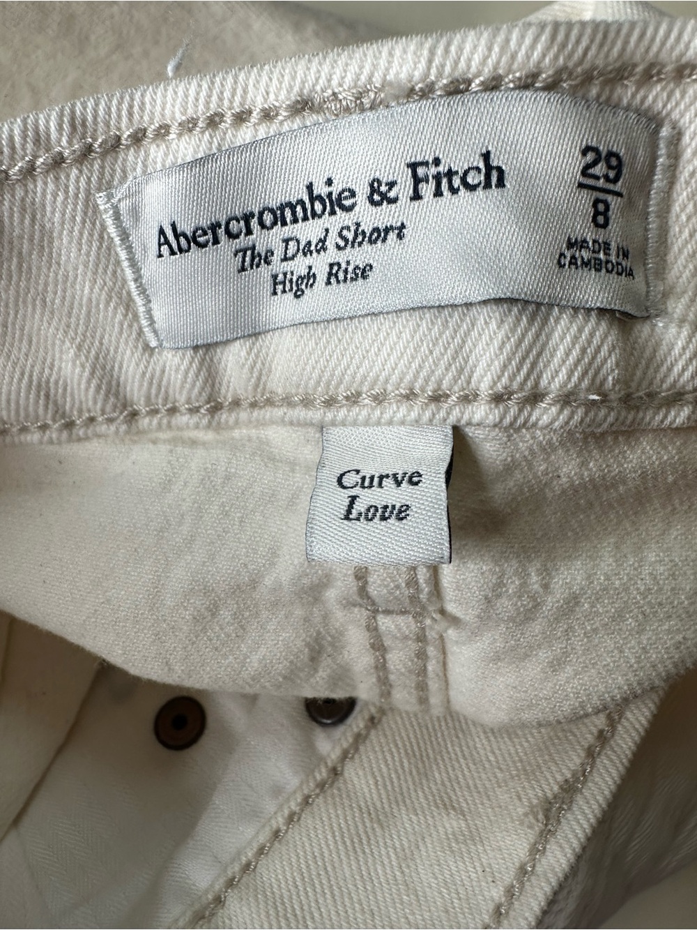Abercrombie & Fitch Women’s The Dad Short High Rise Shorts. Size 8/29 - Picture 7 of 9